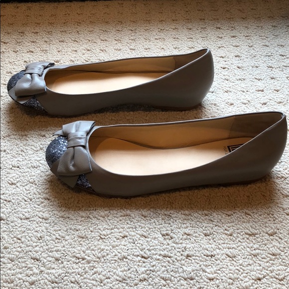 Gray and glitter Pour La Victoire flats - Picture 2 of 6